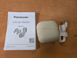 Lieferumfang des Panasonic RB-F10 Kopfhörers