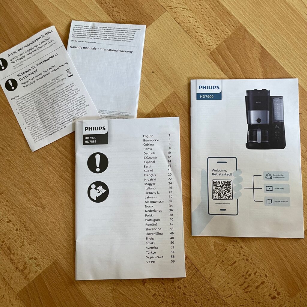 Philips All-in-1 Brew Kaffeemaschine Anleitungen