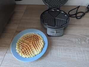 Princess-Waffeleisen fertige Waffel Stufe 3