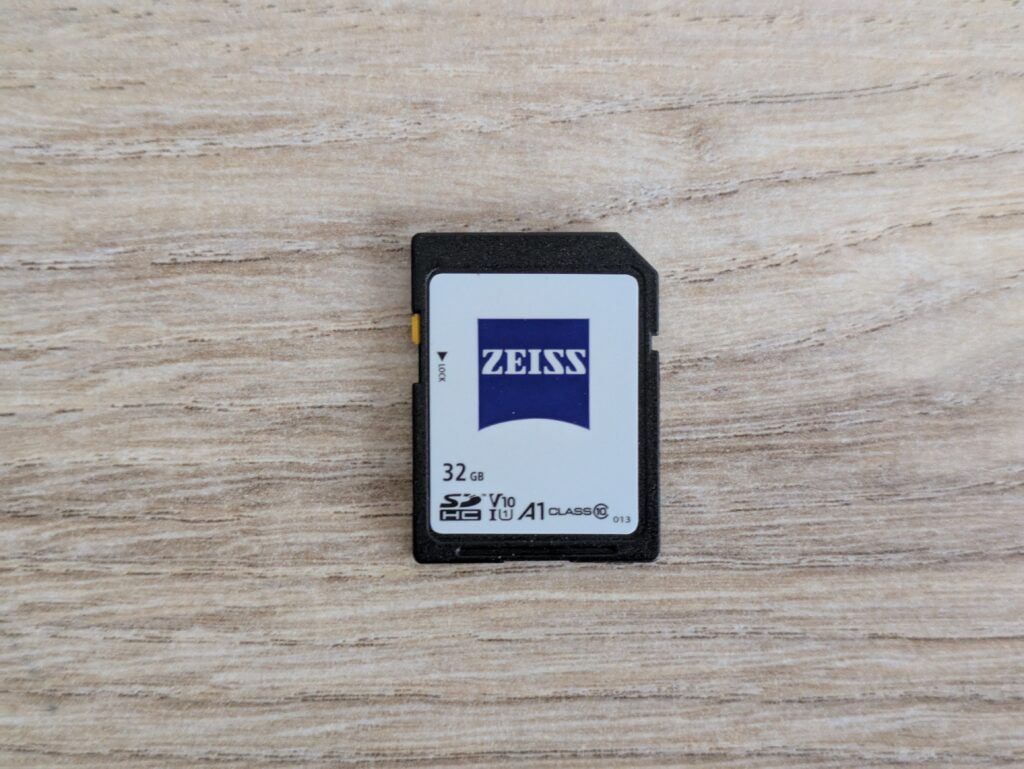 SD-Karte der Zeiss Secacam 5 Wildkamera