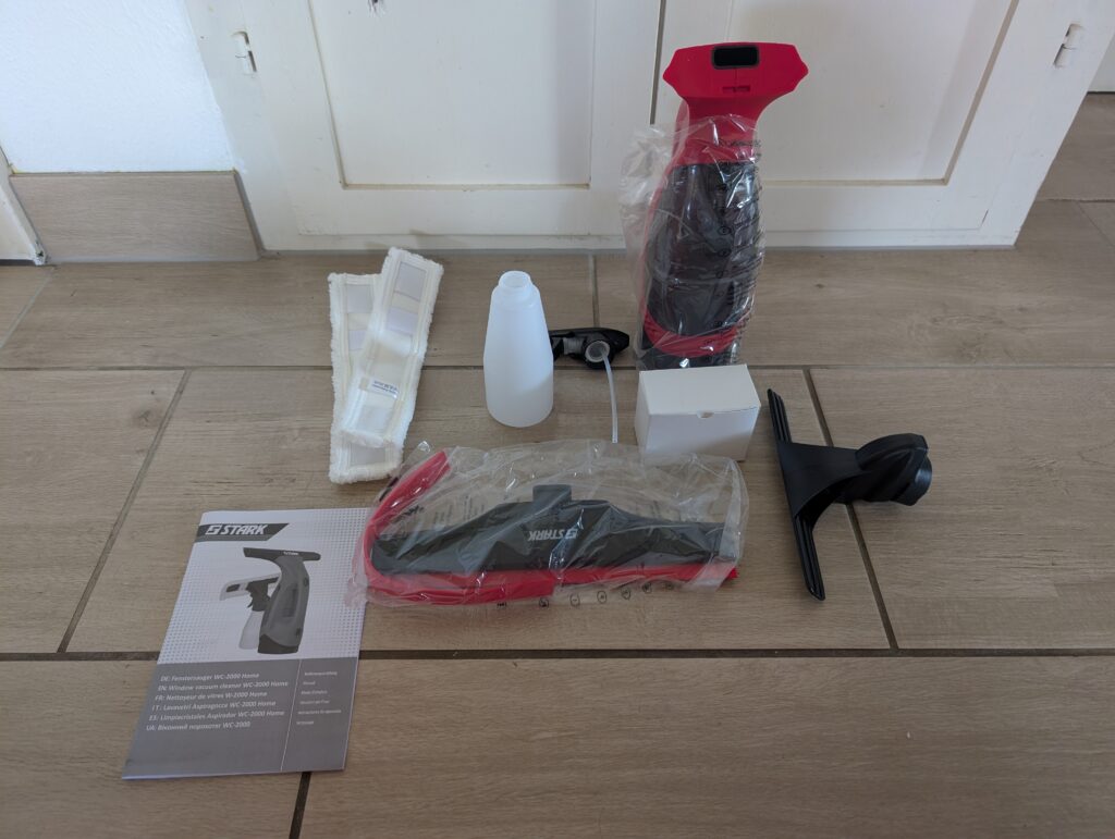 STARK WC-2000 HOME Fenstersauger ausgepackt