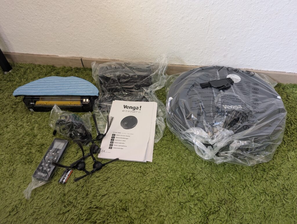 Venga VG RVC 3002 BK Wischroboter Lieferumfang