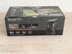 Verpackung der Maxdone PH970S Wildkamera von vorne