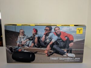 Verpackung des Tribit StormBox Lava Bluetooth-Lautsprechers