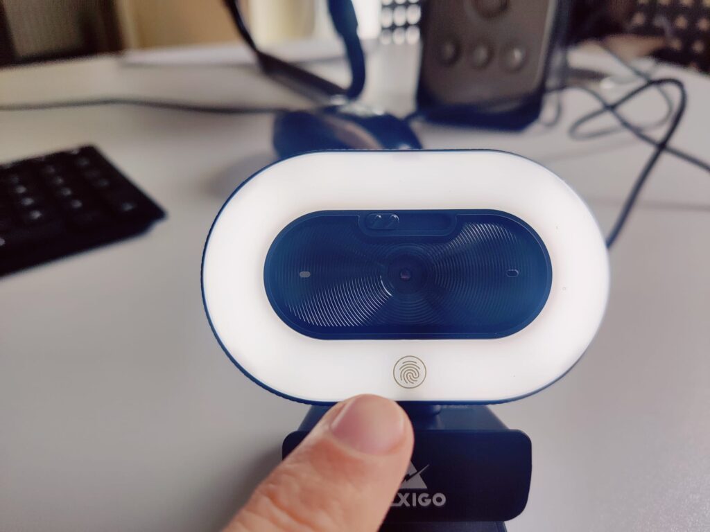 NexiGo N930E Webcam Ringlicht aktiv