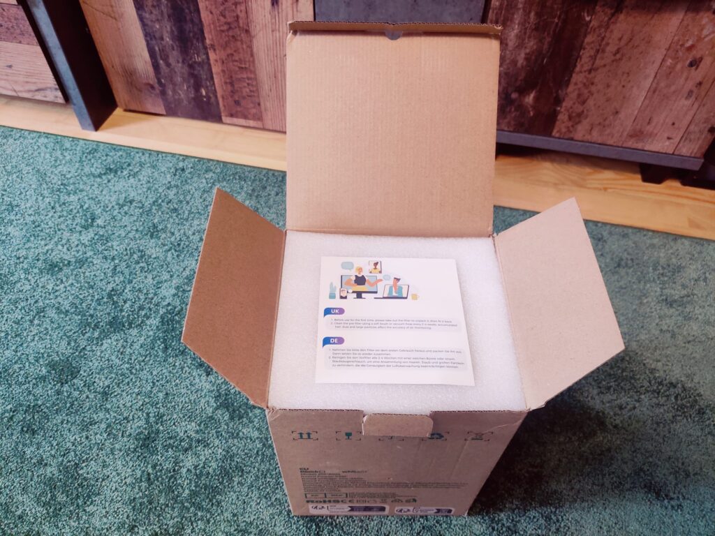CONOPU DH-JH06 Luftreiniger Verpackung offen