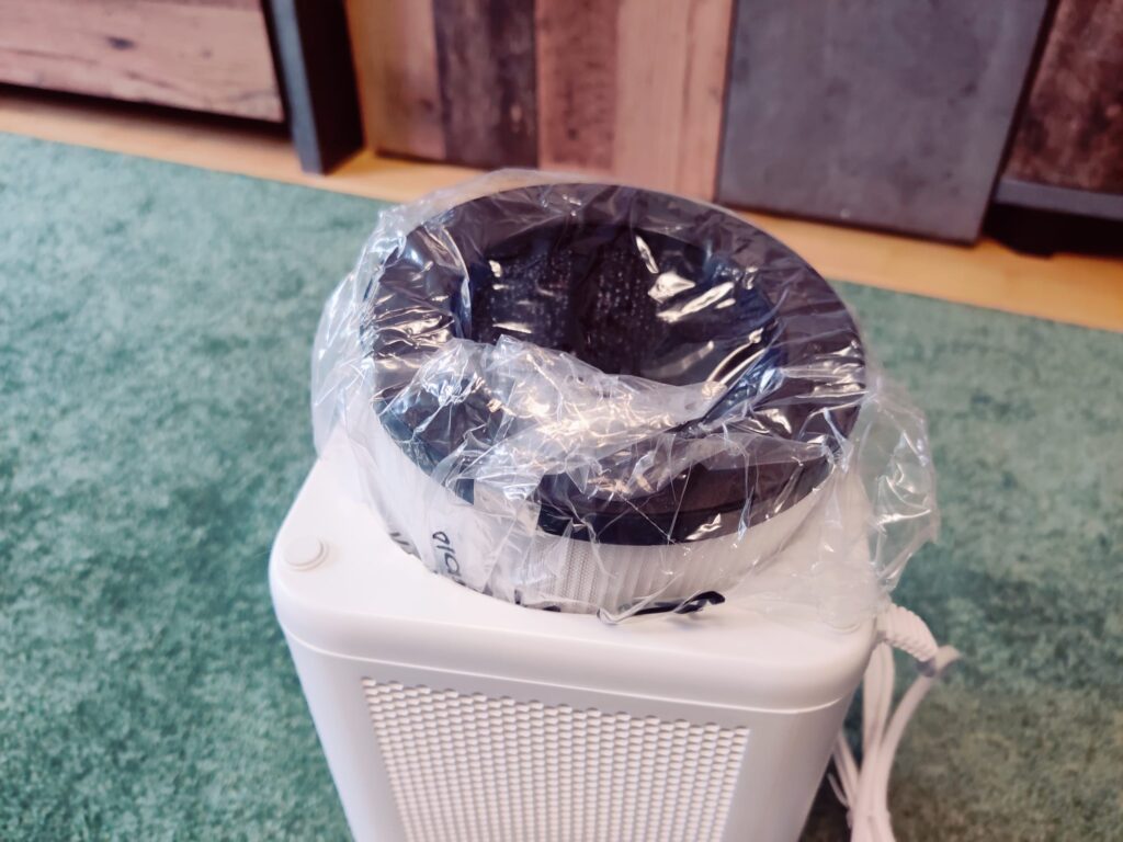 CONOPU DH-JH06 Luftreiniger HEPA-Filter verstaut