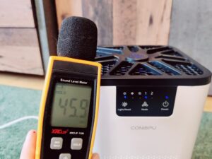 CONOPU DH-JH06 Luftreiniger Lautstärke niedrige Stufe