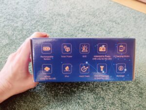 Zpincsipo XSY330 Kurbelradio Verpackung seitlich