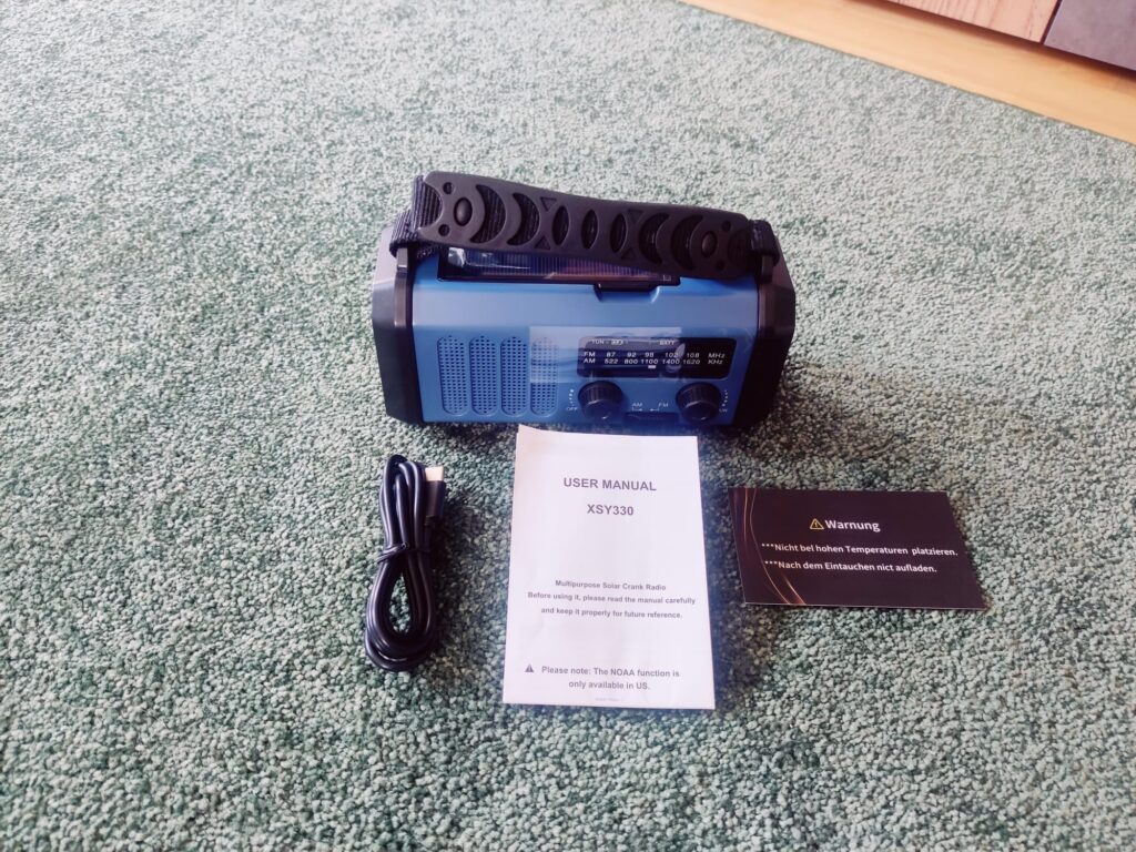 Zpincsipo XSY330 Kurbelradio mit Zubehör