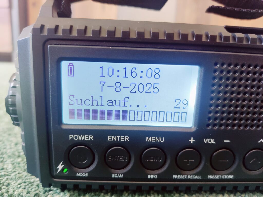 ROCAM CR 1009 Pro Kurbelradio DAB-Sendersuchlauf