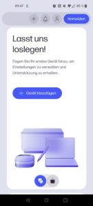 HP ENVY 6420e Tintenstrahldrucker App Start der Einrichtung