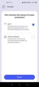 HP ENVY 6420e Tintenstrahldrucker App Verbindungsoptionen