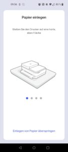 HP ENVY 6420e Tintenstrahldrucker App Papier einlegen