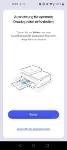 HP ENVY 6420e Tintenstrahldrucker App Ausrichtung