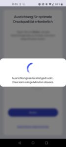 HP ENVY 6420e Tintenstrahldrucker App Ausrichtungsseite Druck