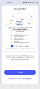 HP ENVY 6420e Tintenstrahldrucker App Einrichtung beendet