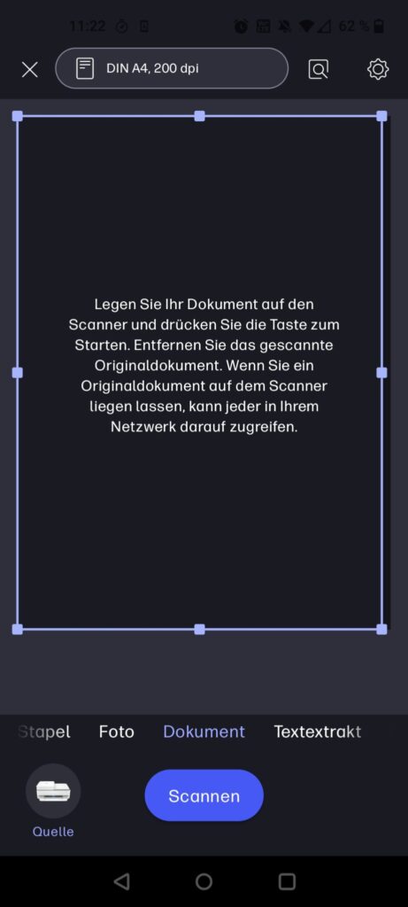 HP ENVY 6420e Tintenstrahldrucker App Scanoptionen