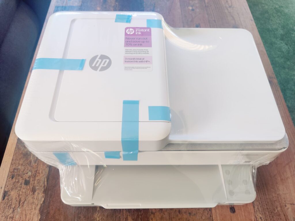 HP ENVY 6420e Tintenstrahldrucker in Plastik verpackt