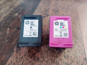 HP ENVY 6420e Tintenstrahldrucker Tintenpatronen ausgepackt