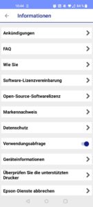 Epson Expression Premium XP-7100 Tintenstrahldrucker App Informationen