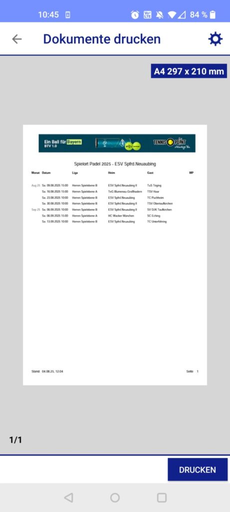 Epson Expression Premium XP-7100 Tintenstrahldrucker App Druckvorschau