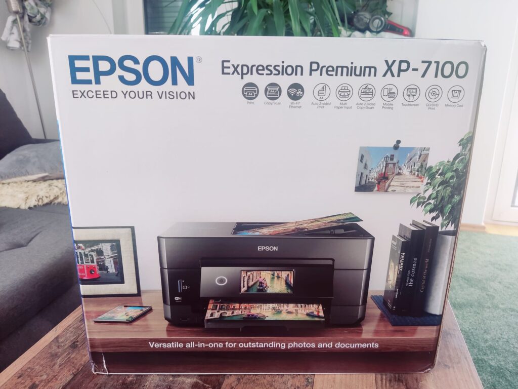 Epson Expression Premium XP-7100 Tintenstrahldrucker Verpackung