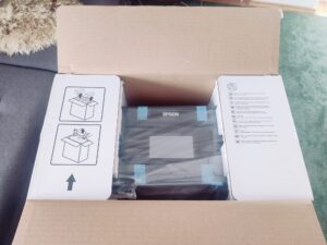Epson Expression Premium XP-7100 Tintenstrahldrucker Verpackung Entnahmehinweise