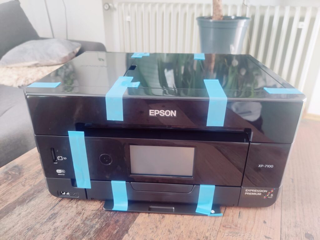 Epson Expression Premium XP-7100 Tintenstrahldrucker mit Klebestreifen