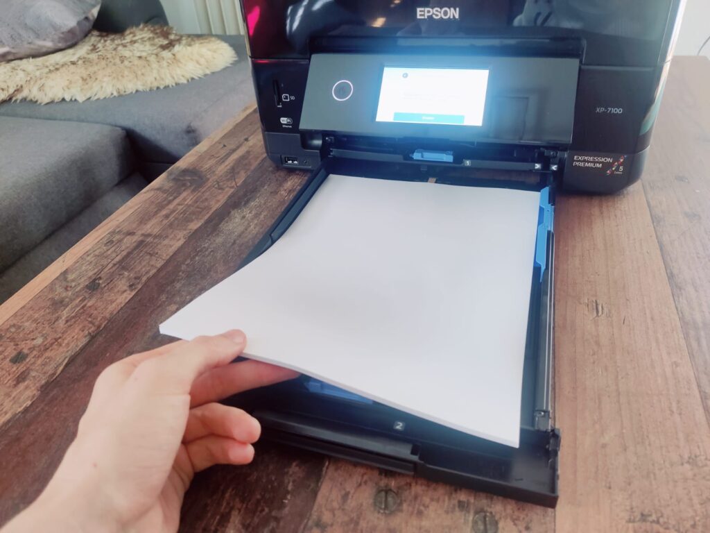 Epson Expression Premium XP-7100 Tintenstrahldrucker Papier einlegen