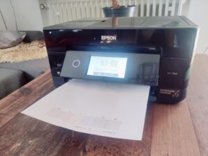 Epson Expression Premium XP-7100 Tintenstrahldrucker Testseite