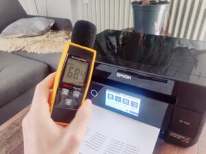 Epson Expression Premium XP-7100 Tintenstrahldrucker Lautstärke im Betrieb