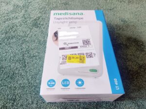 medisana LT 460 Tageslichtlampe Verpackung