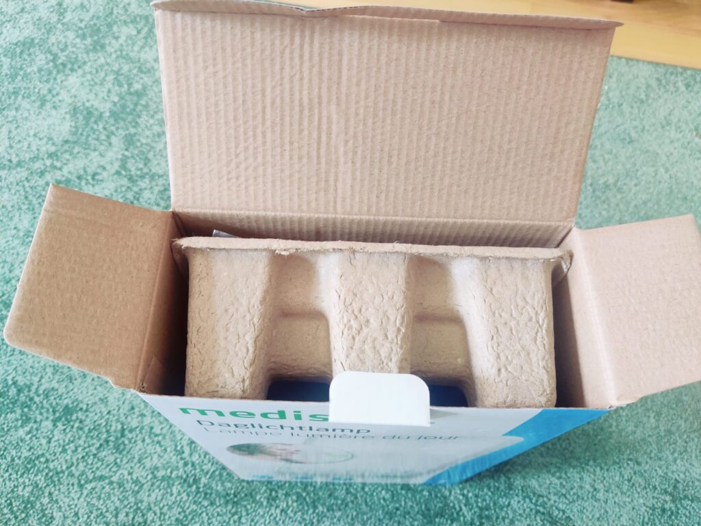 medisana LT 460 Tageslichtlampe Verpackung offen