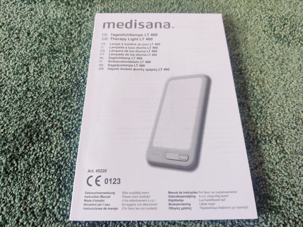 medisana LT 460 Tageslichtlampe Bedienungsanleitung