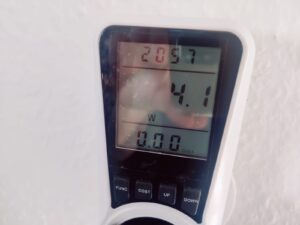 medisana LT 460 Tageslichtlampe Stromverbrauch niedrigere Stufe