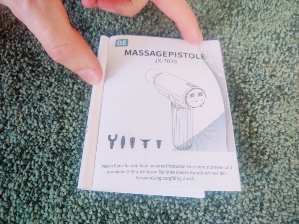 Lefity JX-703S Massagepistole Anleitung Deutsch