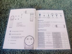 Lefity JX-703S Massagepistole Anleitung Deutsch innen