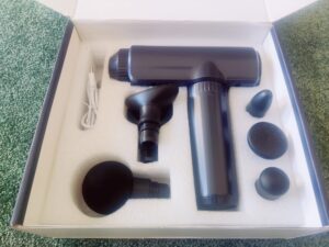 Lefity JX-703S Massagepistole Übersicht in Verpackung