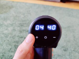 Lefity JX-703S Massagepistole Display Stufeneinstellung