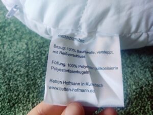 Betten Hofmann 785983362993 Nackenkissen Materialien