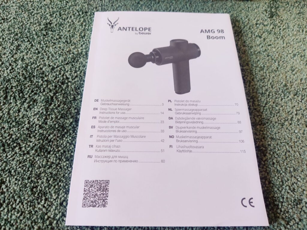 Beurer Antelope BOOM Massagepistole Gebrauchsanweisung