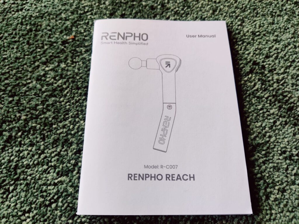 RENPHO Reach R-C007 Massagepistole Bedienungsanleitung