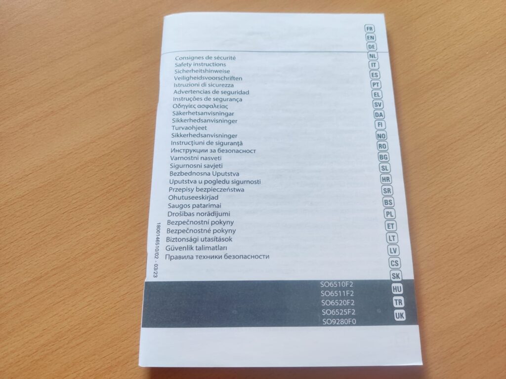 Rowenta Instant Comfort Aqua SO6511 Heizlüfter Sicherheitshinweise
