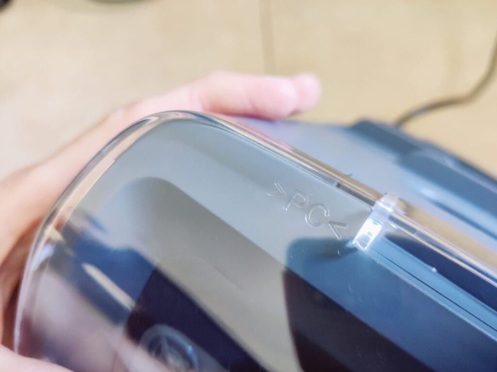 Rowenta Instant Comfort Aqua SO6511 Heizlüfter Plastikhaube Aufschrift