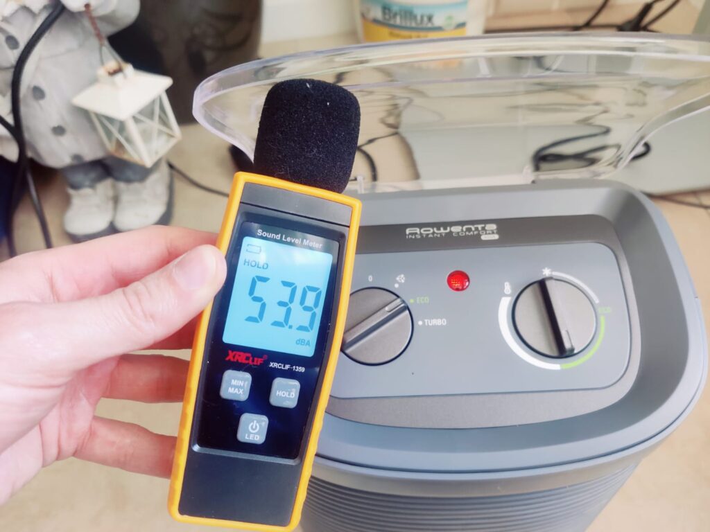 Rowenta Instant Comfort Aqua SO6511 Heizlüfter Lautstärke im Eco-Modus