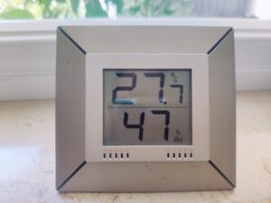 Rowenta Instant Comfort Aqua SO6511 Heizlüfter Temperatur am Testende