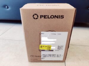 Pelonis PHF101BPBHDE Heizlüfter Verpackung