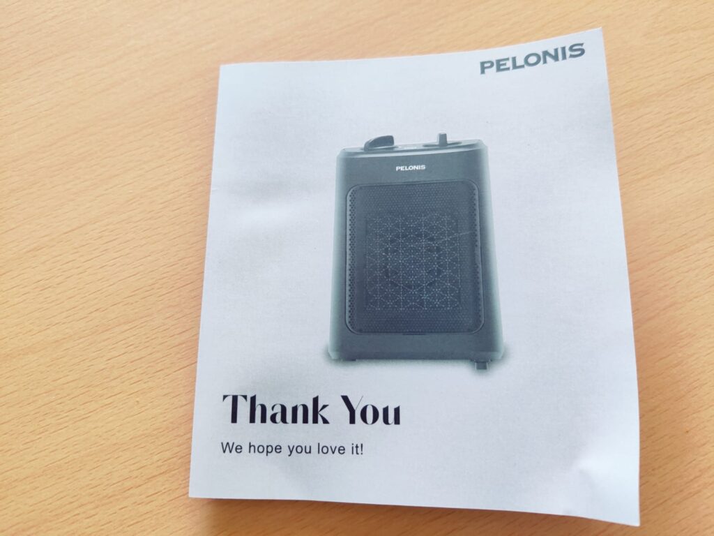 Pelonis PHF101BPBHDE Heizlüfter Dankeschön-Karte