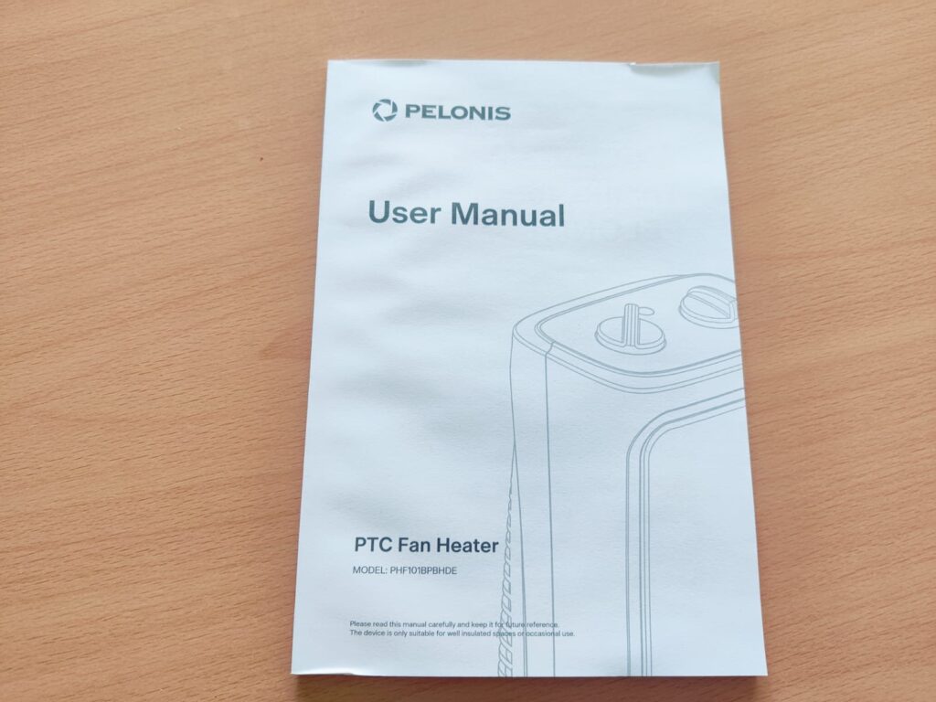 Pelonis PHF101BPBHDE Heizlüfter Bedienungsanleitung